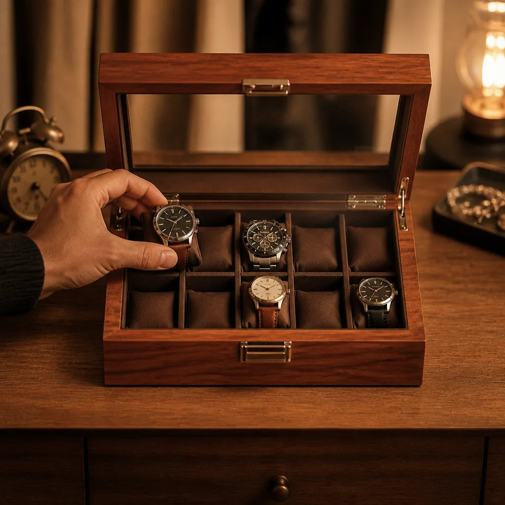 boite-a-montre-avec-plusieurs-emplacements
