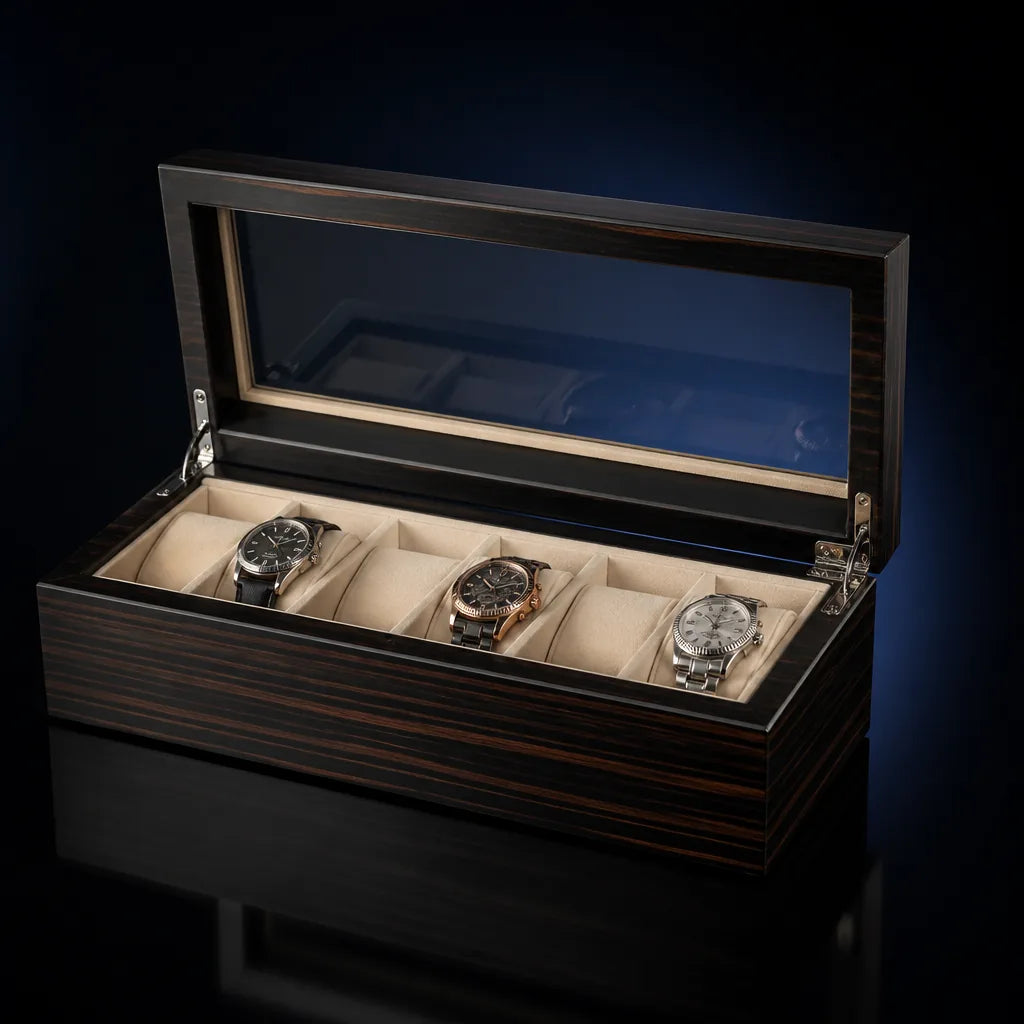 boite montre bois rangement elegant