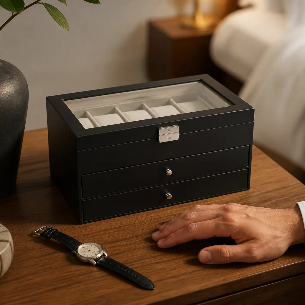 doublon-prix-incoherent-boite-rangement-montres-noire-laque