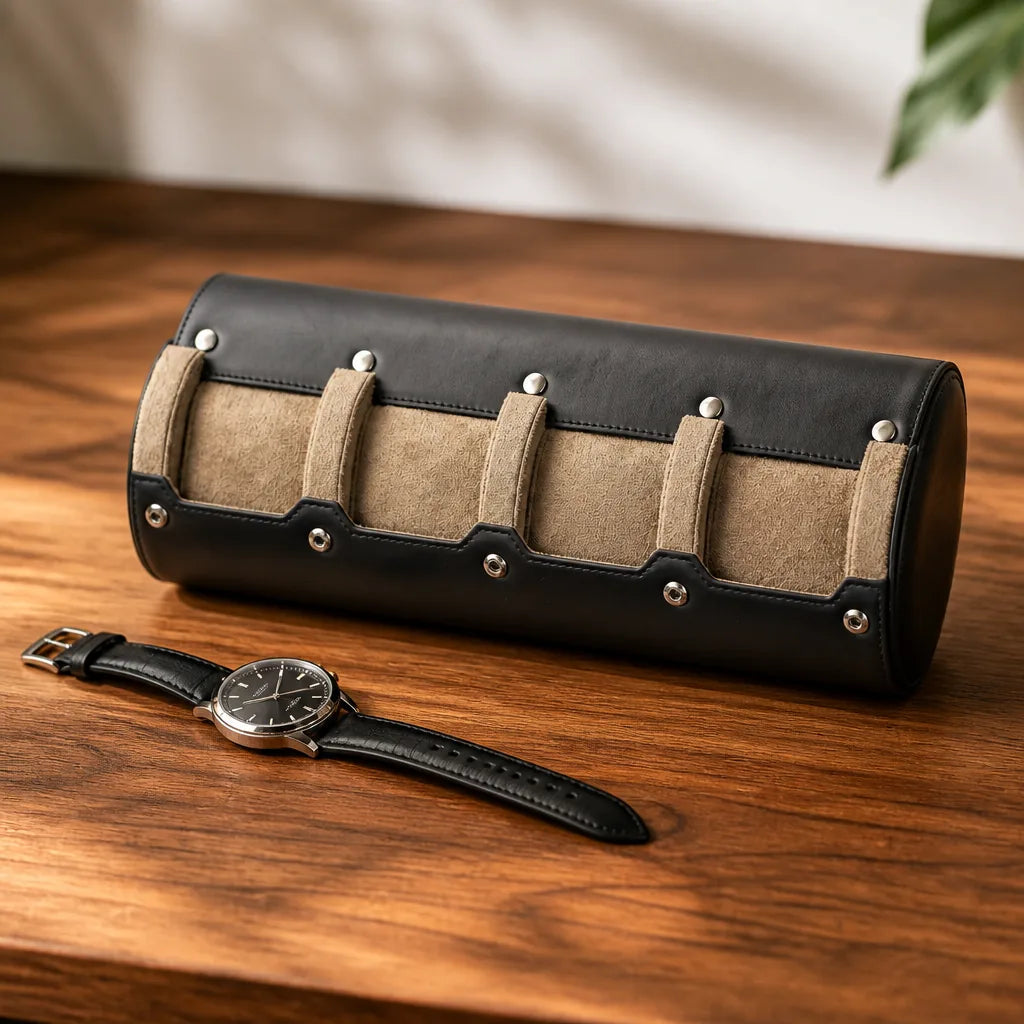 montre-cuir-marron-etui